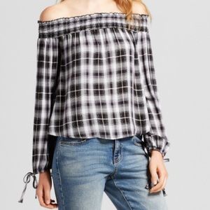 Target paid off the shoulder top